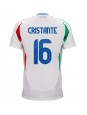 Italien Bryan Cristante #16 Replika Borta Kläder EM 2024 Kortärmad